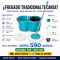 🧹 SpinClean Max — ¡Pisos Impecables Sin Ensuciar las Manos!