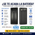 🔋☀️ Power Bank Solar 20,000mAh — 4 Cables Integrados | Carga Rápida | Pantalla LED | Envío Gratis 🚀⚡