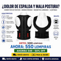 Corrector de Postura con Soporte Lumbar — Magnetos + Barras | Discreto Bajo la Ropa | Alivio Desde el 1er Día 💪⬆️