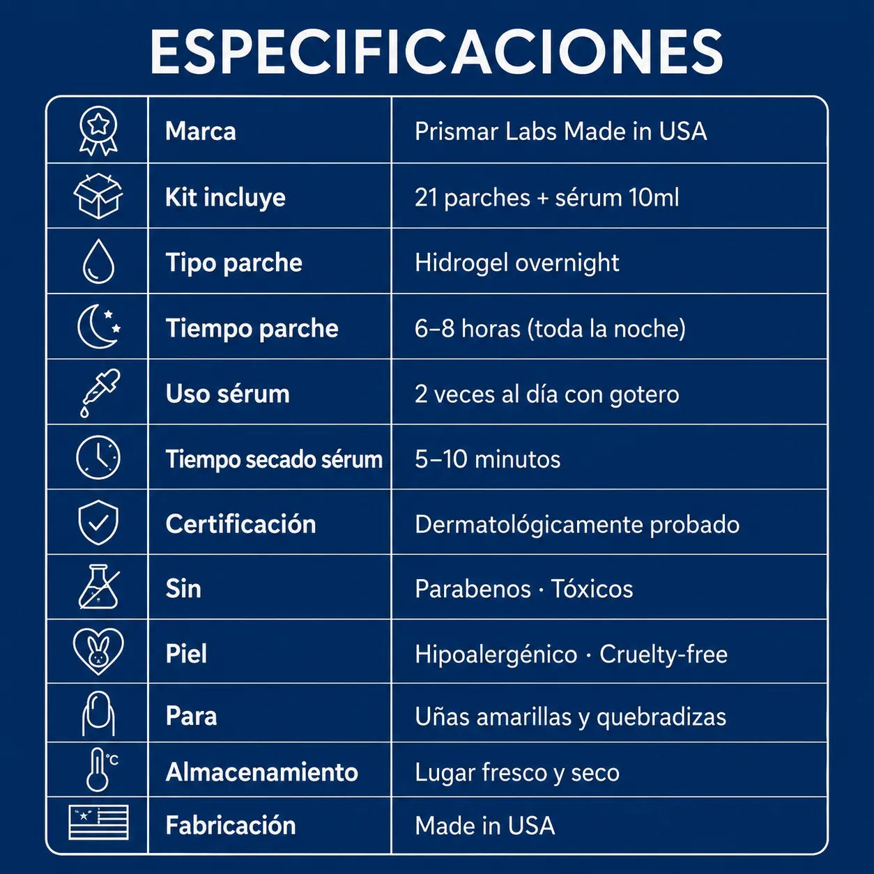 💅 NailClear Pro 2en1 | Kit Parches + Sérum para Uñas con Hongos | Acción Overnight 8 Horas | Uñas Claras y Fuertes | Pago al Recibir Honduras