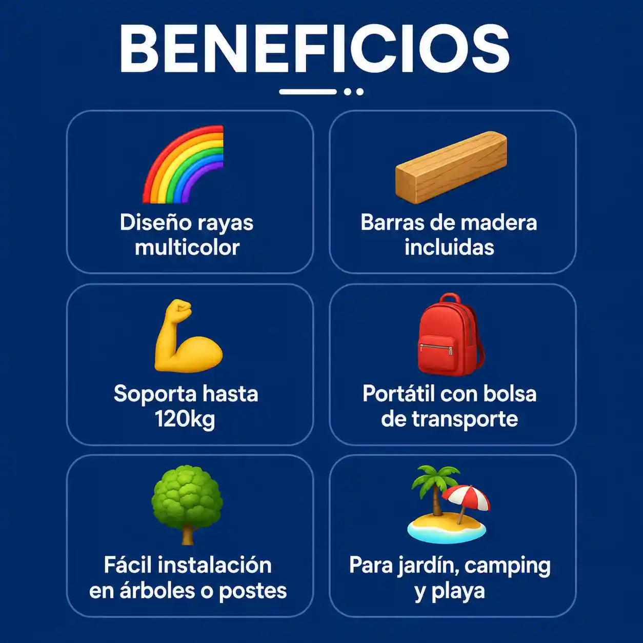 🌈 RelaxHamaca Pro Color | Hamaca de Lona con Barra de Madera | Para Jardín, Patio y Camping | Hasta 120kg | Pago al Recibir Honduras