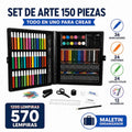Artist's Corner — Set de Arte 150 Piezas · Maletín Plegable · Non-Toxic · Niños 6+