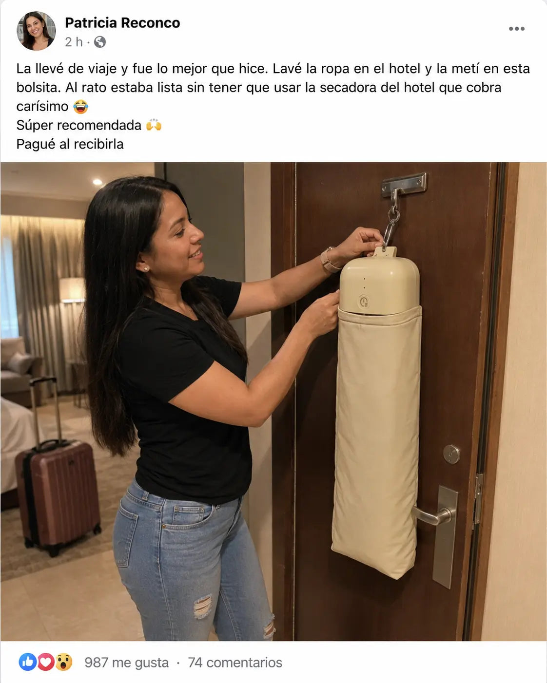 👕 DryPod Pro Mini | Secadora Portátil Plegable para Ropa | Secado Rápido sin Tender | Ideal para Viajes y Apartamentos | Pago al Recibir Honduras