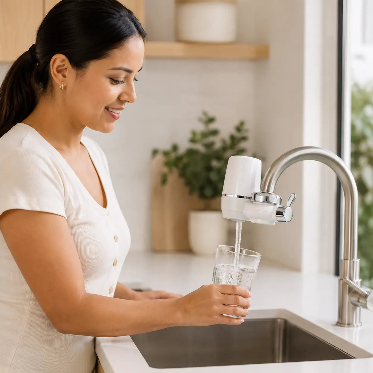 💧 AquaPure Pro 7F | Filtro Purificador de Agua para Grifo | 7 Capas de Filtración | Elimina Cloro, Óxido y Bacterias | Pago al Recibir Honduras