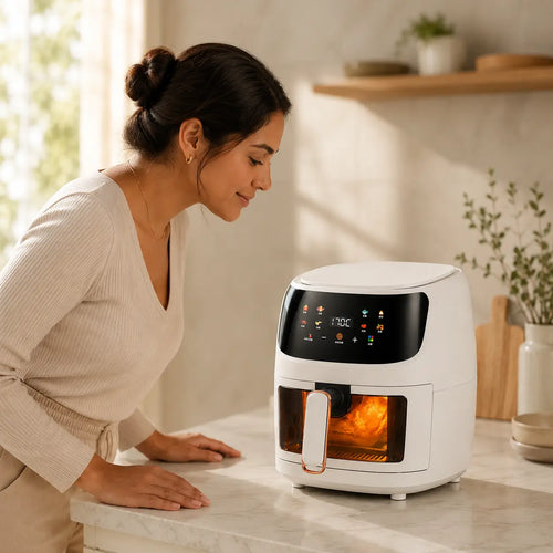 AirCrisp Pro 8L 2400W | Freidora de Aire Sin Aceite con Ventana | Pantalla Táctil | 8 Programas Automáticos | Para Toda la Familia | Pago al Recibir Honduras