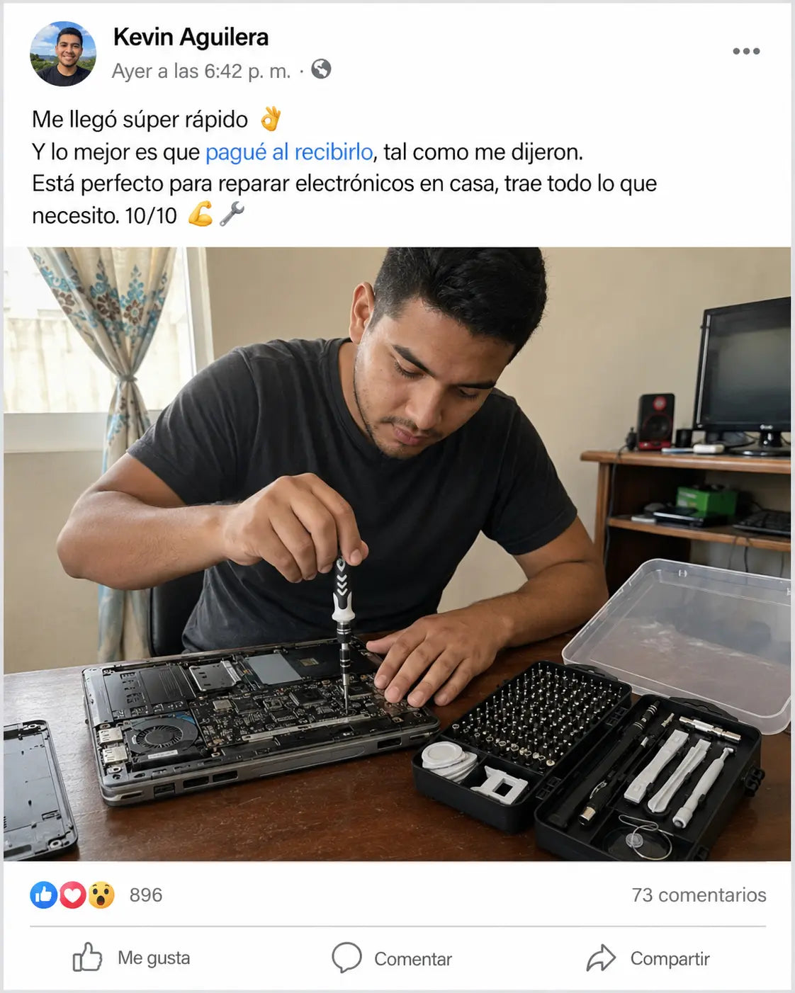 FixPro Kit 115en1 | Destornilladores de Precisión Magnéticos con Extensión Flexible y Estuche | Acero CR-V | Repara Celulares Laptops y Tablets | Pago al Recibir Honduras