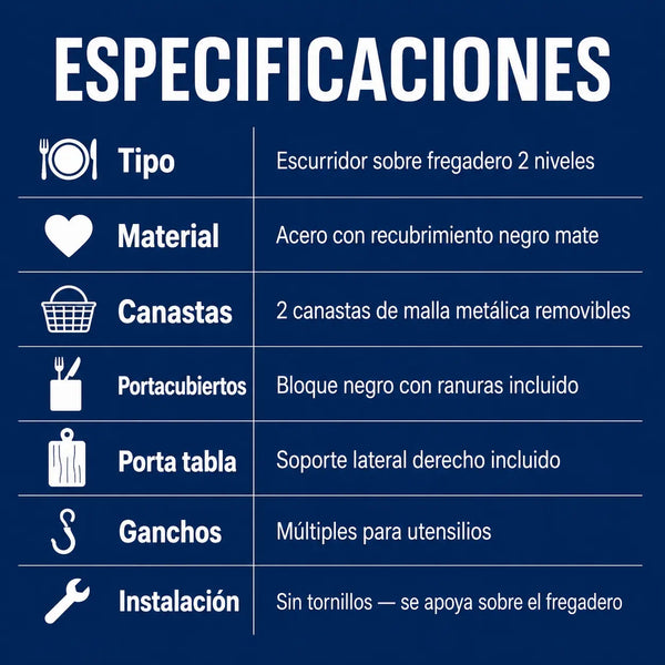 Especificaciones técnicas