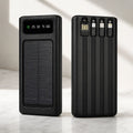 SolarCharge Pro 30000mAh | Power Bank Solar con 4 Cables Integrados y Carga Múltiple | Pago al Recibir Honduras