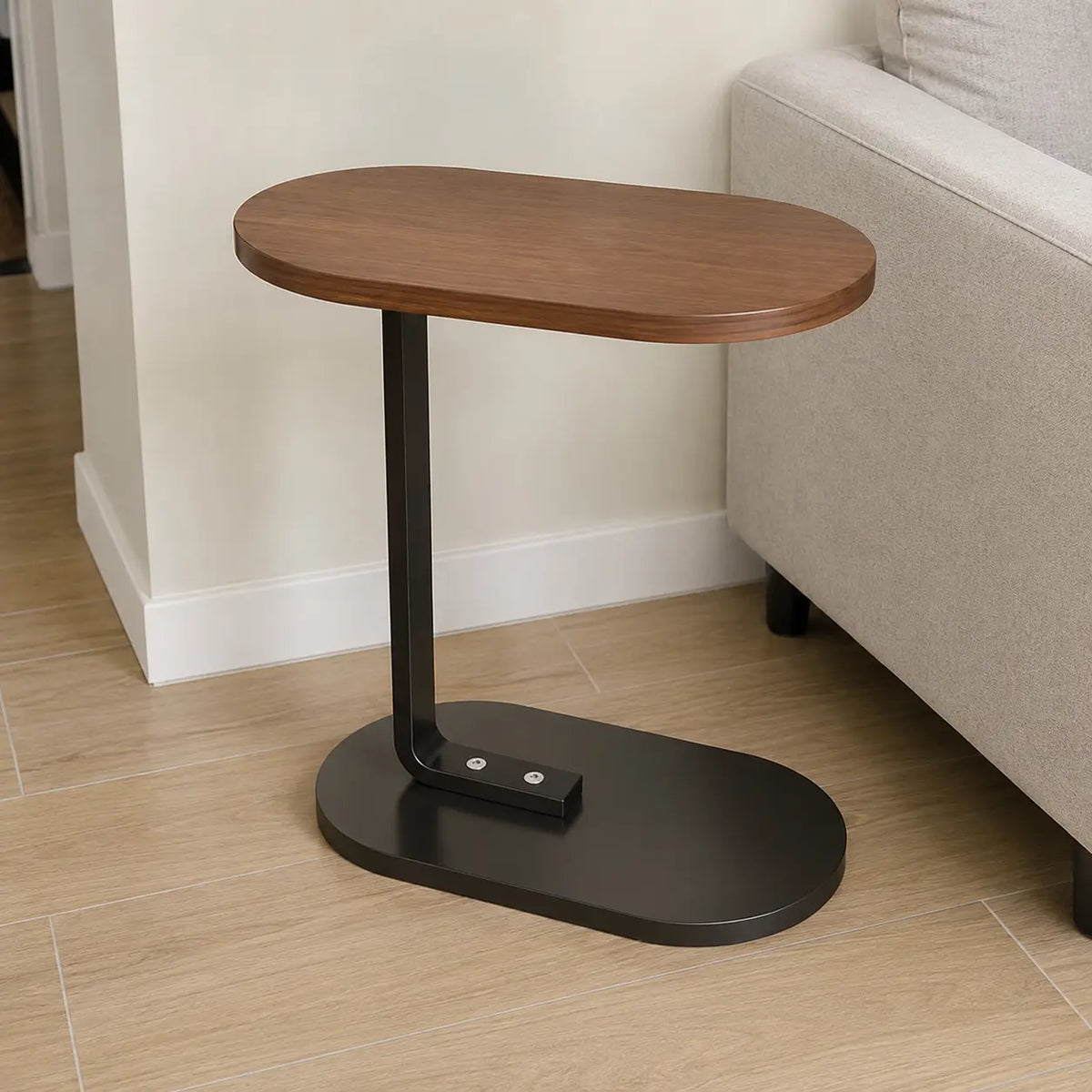 MesaSlide Nuez Pro | Se Desliza Bajo tu Sofá o Cama | Acabado Madera Elegante | Espacio para Laptop y Café | Pago al Recibir Honduras