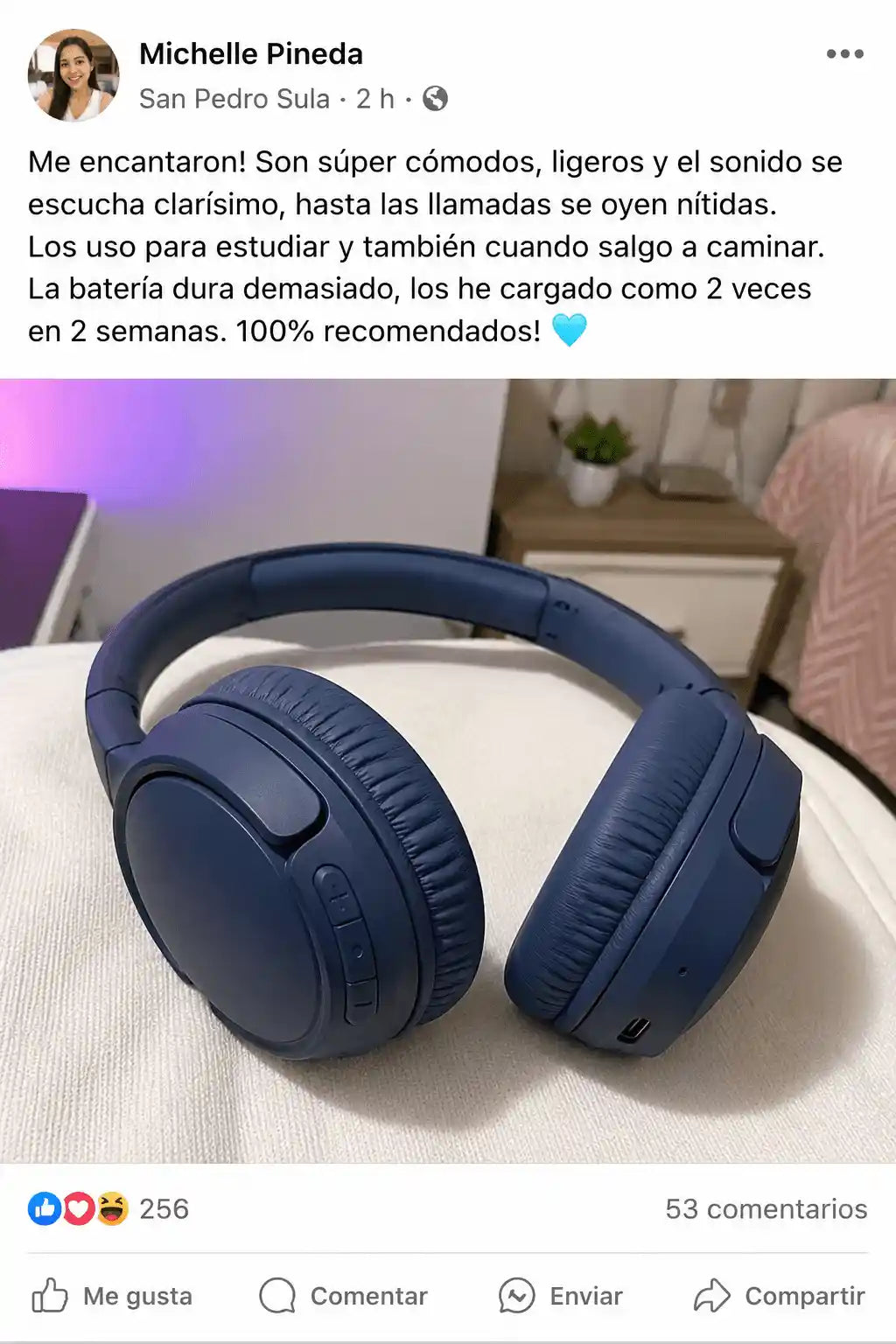 BassMax Pro | Audífonos Bluetooth 5.3 con 57 Horas de Batería Sonido Graves Potente y Carga Rápida | Plegable | Micrófono Integrado | Pago al Recibir Honduras