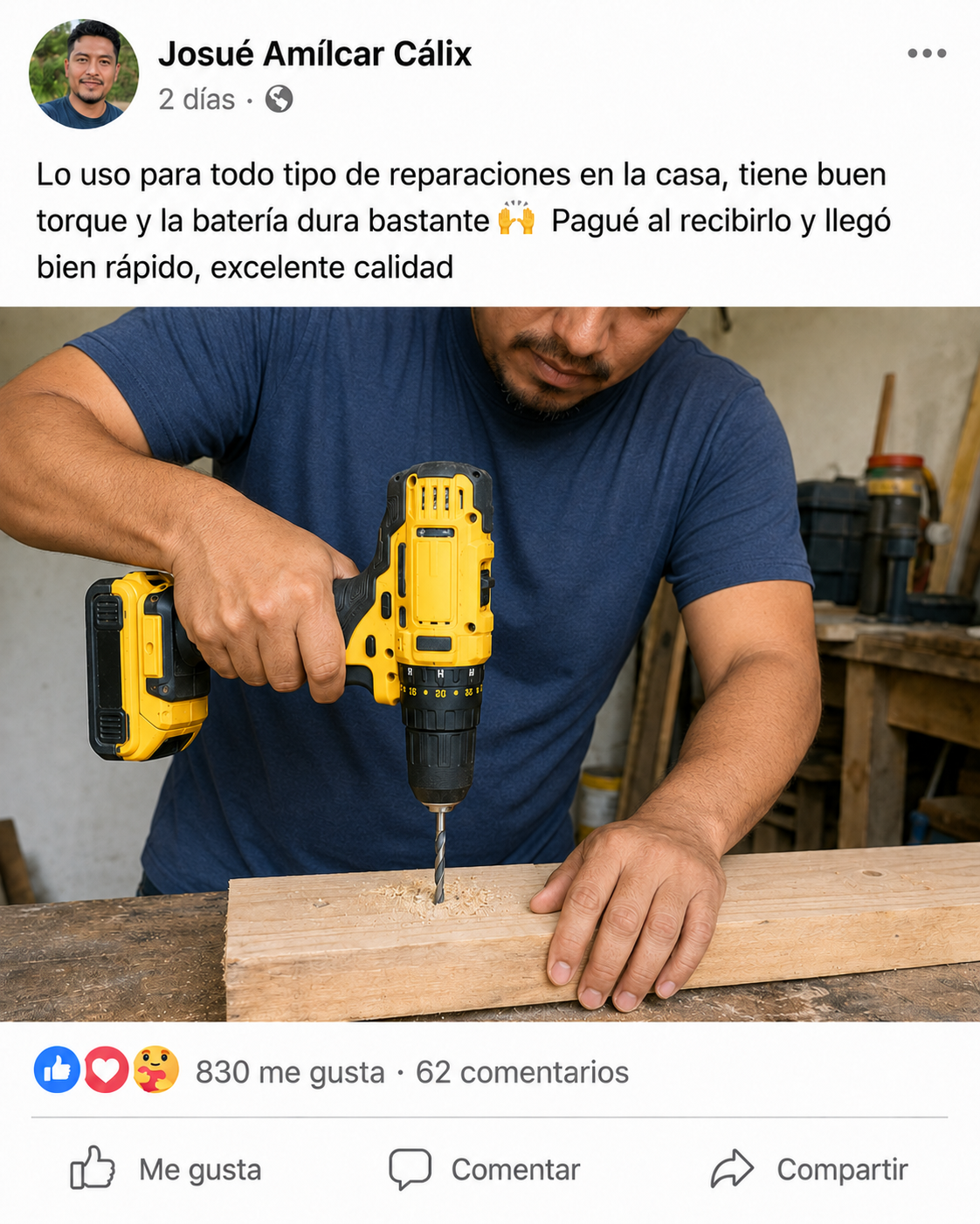 Taladro Atornillador Inalámbrico + Maletín 45 Piezas | 2 Baterías | Carga Rápida | Pago al Recibir Honduras