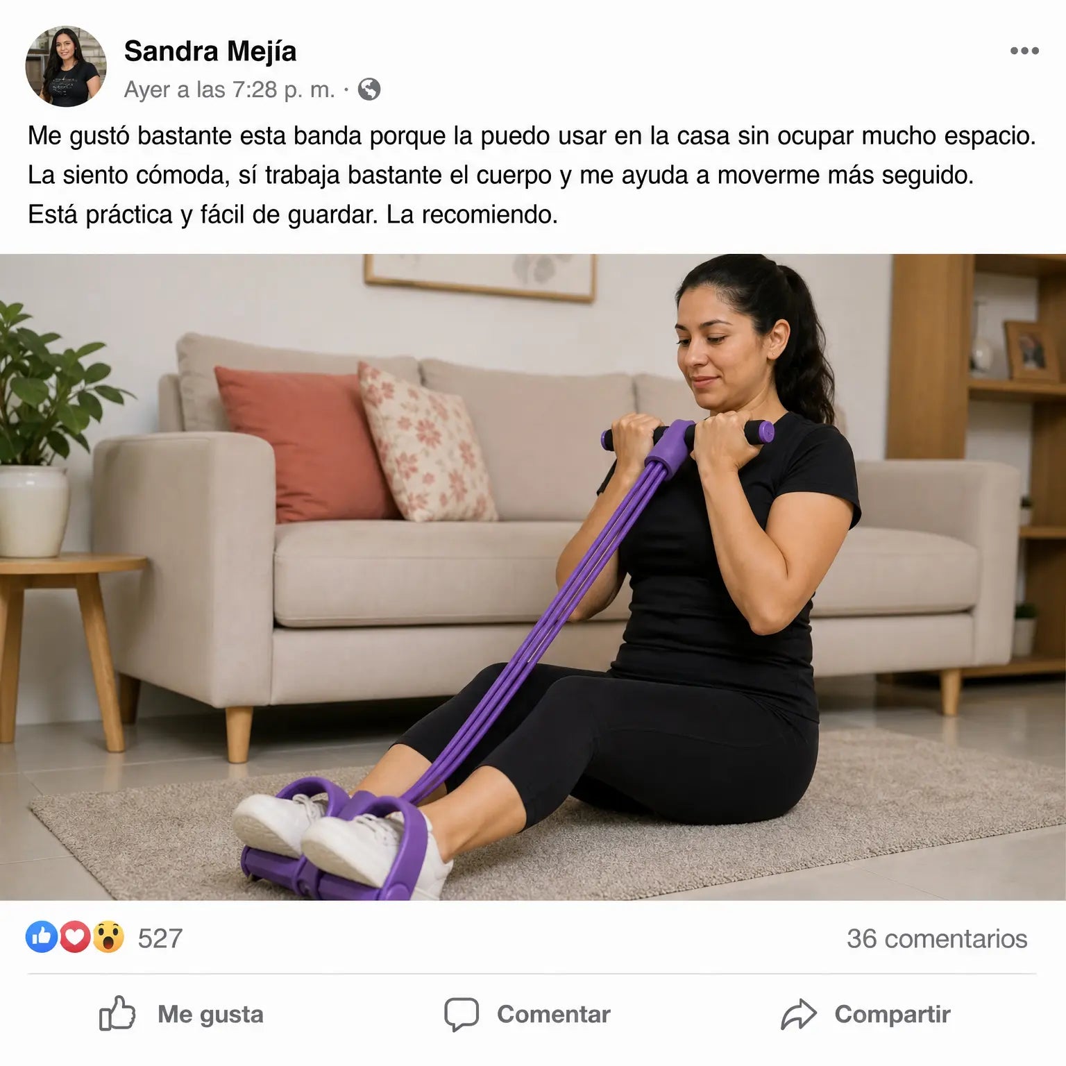 Banda de Resistencia con Pedal 4 Tubos | Gimnasio en Casa para Brazos, Abdomen y Piernas | Pago al Recibir Honduras