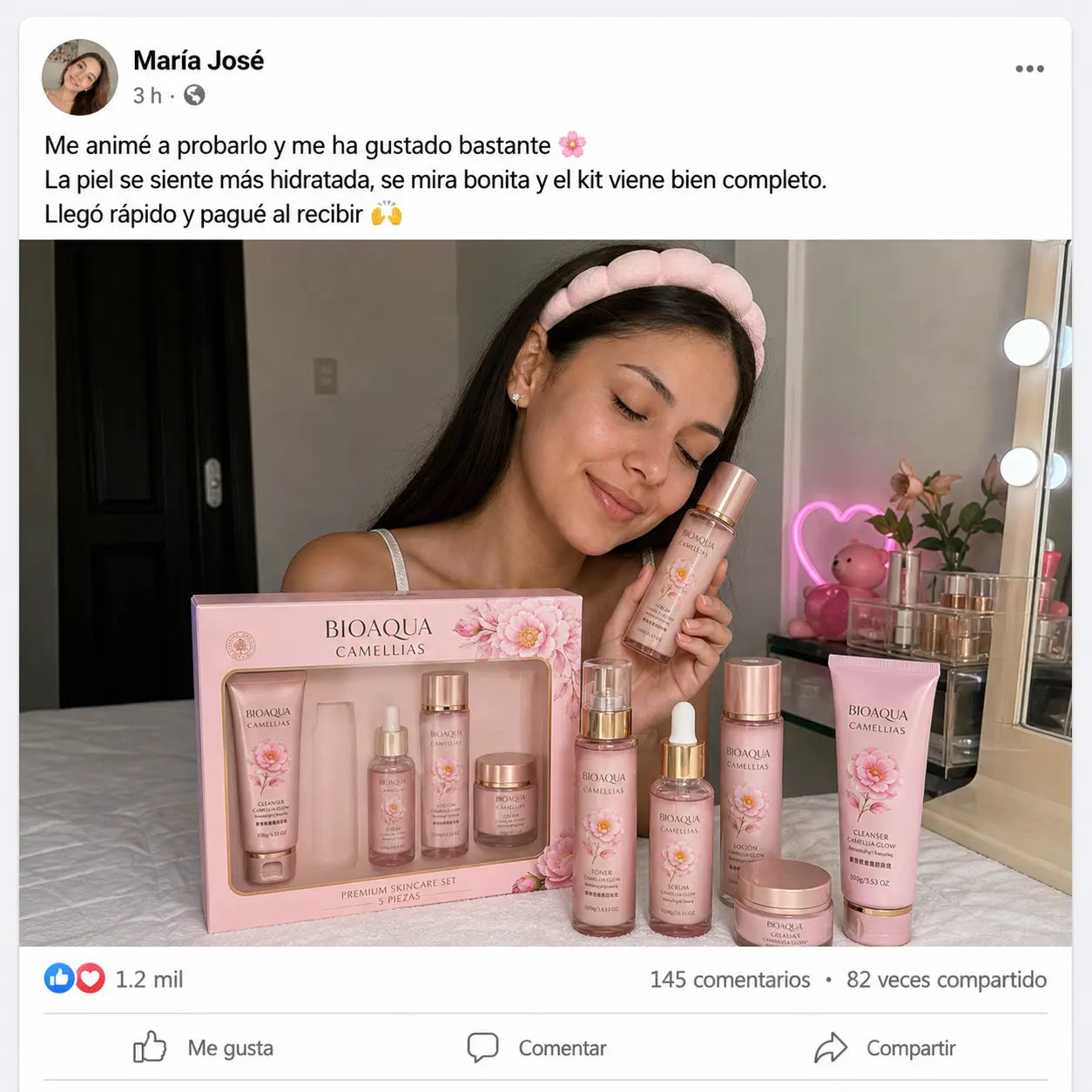 🌸 BIOAQUA Camellias — ¡El Set de Skincare que Tu Piel Estaba Esperando!