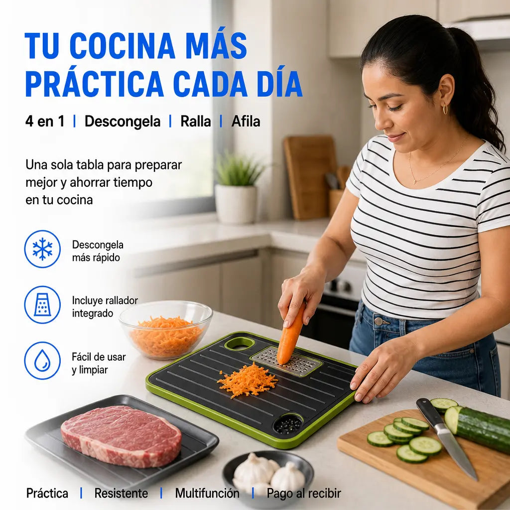 Tabla Descongeladora 4 en 1 para Cocina
