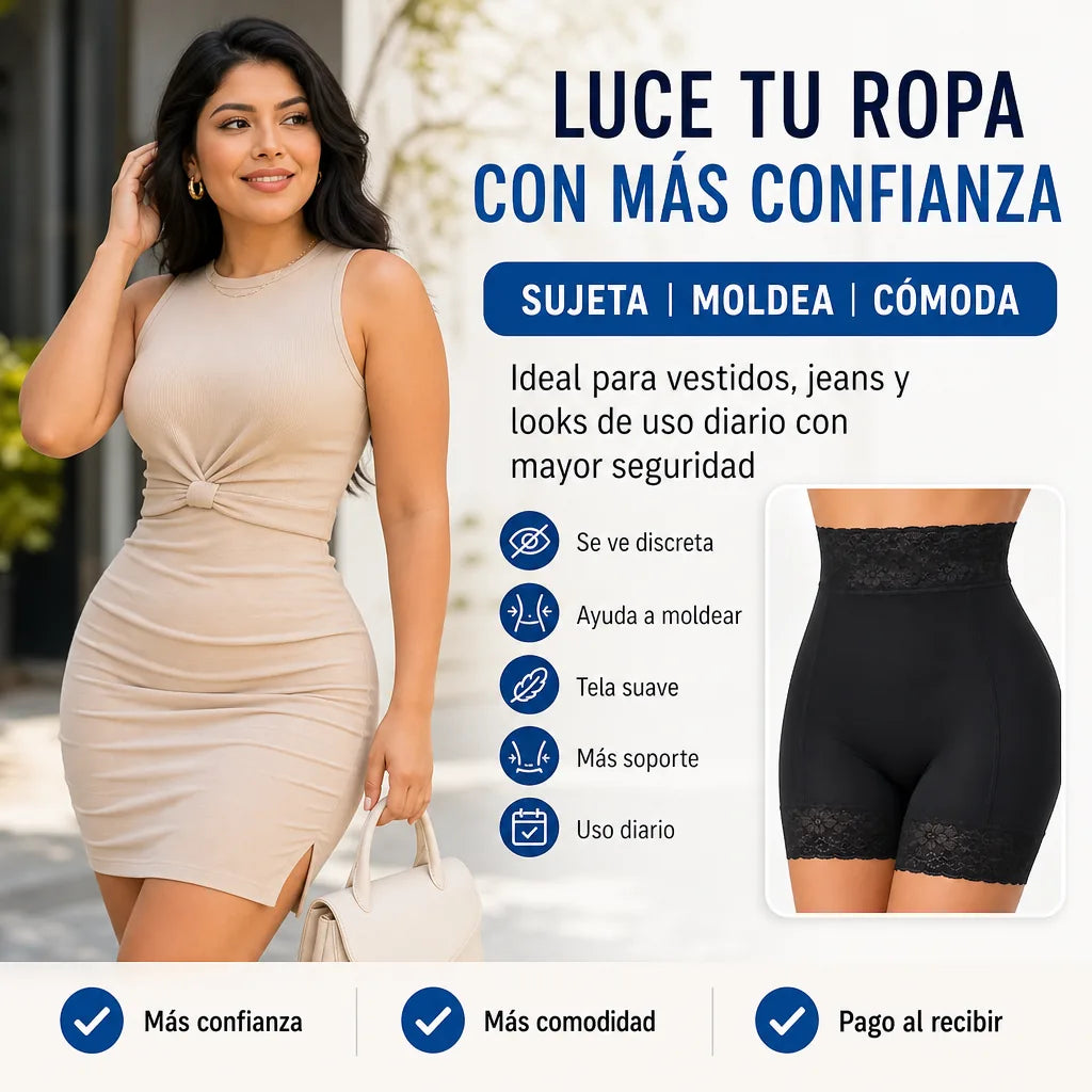 Faja Moldeadora con Realce Natural y Control de Abdomen | Cintura Alta, Sujeción Cómoda y Uso Diario | Pago al Recibir Honduras