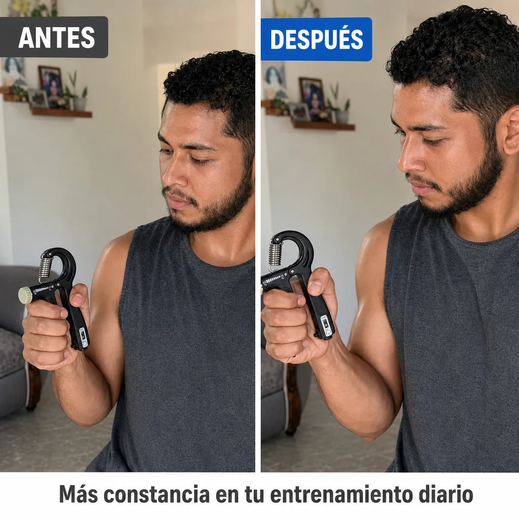 | Ejercitador de Mano Ajustable |GripForce Pro Resistencia 10-60kg | Contador Digital | Pago al Recibir Honduras